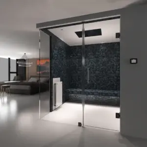 L-Shape Glass Cabine